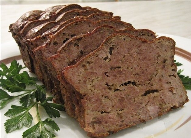 мясной хлеб с оливками