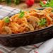 Тушеная капуста с грибами