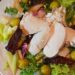 Итальянский салат с курицей под горчичной заправкой